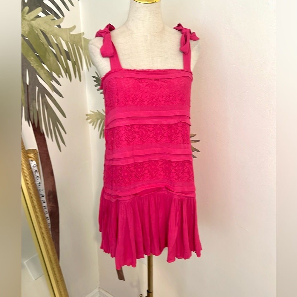 ⭐️Baeverly,Fun,Fantastic,Fuscia Dress, Super Soft,Adjustable Length,EUC,Size M - Picture 9 of 14